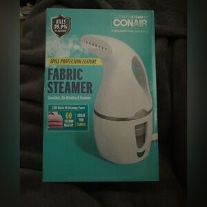 Portable White Fabric Steamer - brand new